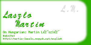 laszlo martin business card